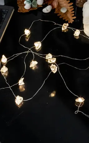 Crystal String Lights | Clear Quartz