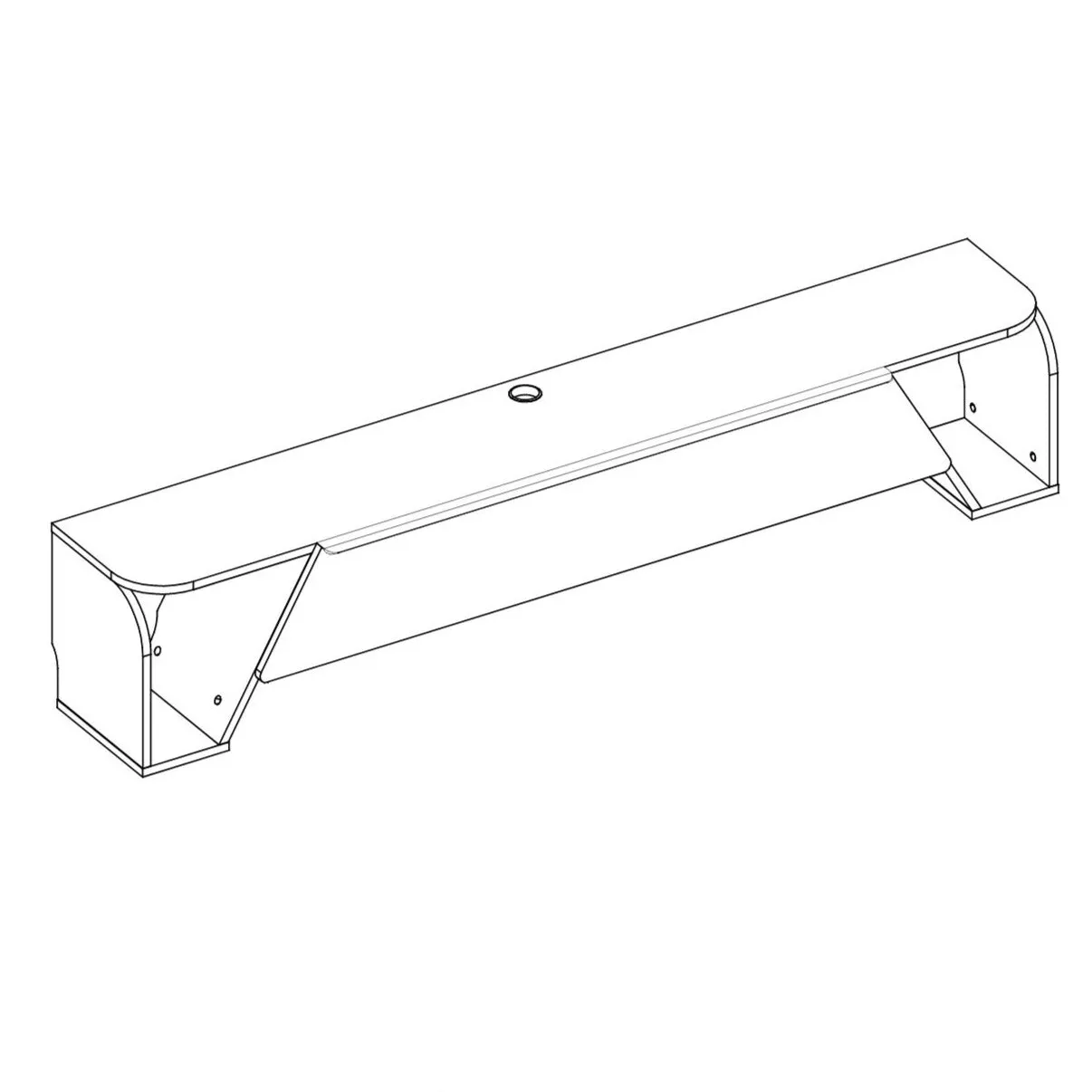 Custom Simplex Floating & Floor TV Stand