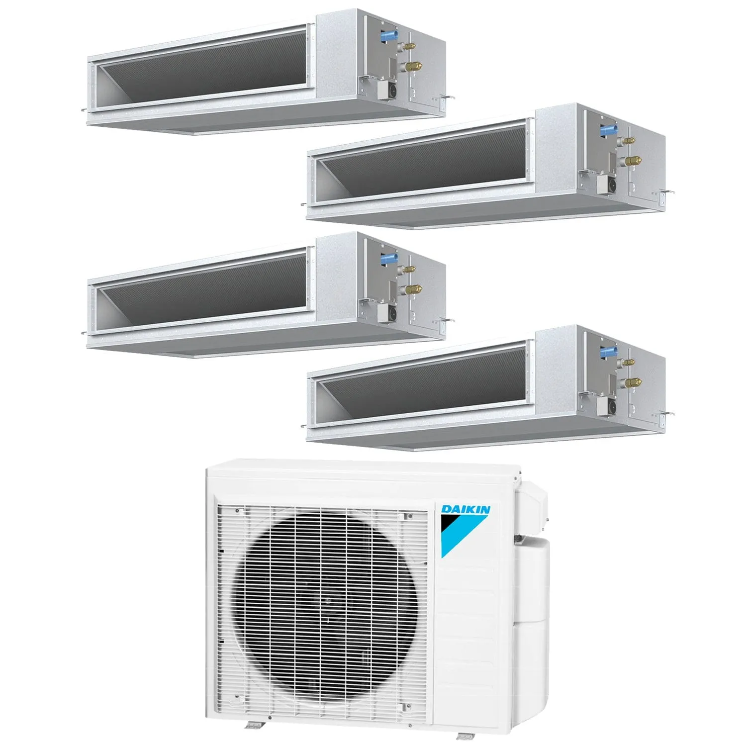 Daikin 4-Zone Concealed Ducted Mini-Split 36000 BTU Heat Pump Air Conditioner 12k   12k   12k   12k - 14.9 SEER2