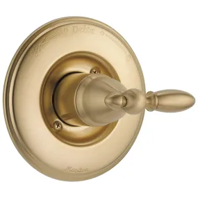 Delta Victorian Champagne Bronze Monitor 14 Traditional Shower Faucet Handle Control COMPLETE ITEM with Single Lever Handle and Rough-in Valve with Stops D1607V