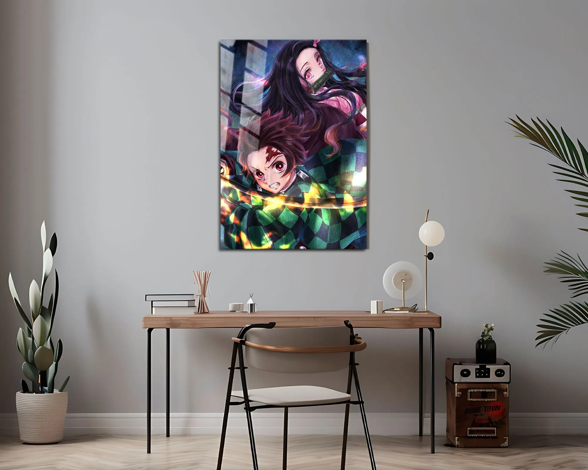 Demon Slayer Artistic Tanjiro and Nezuko Metal Poster