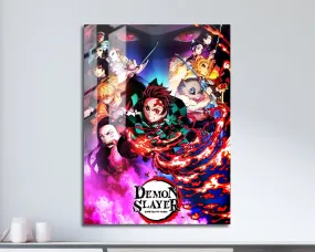 Demon Slayer Kimetsu no Yaiba Metal Poster