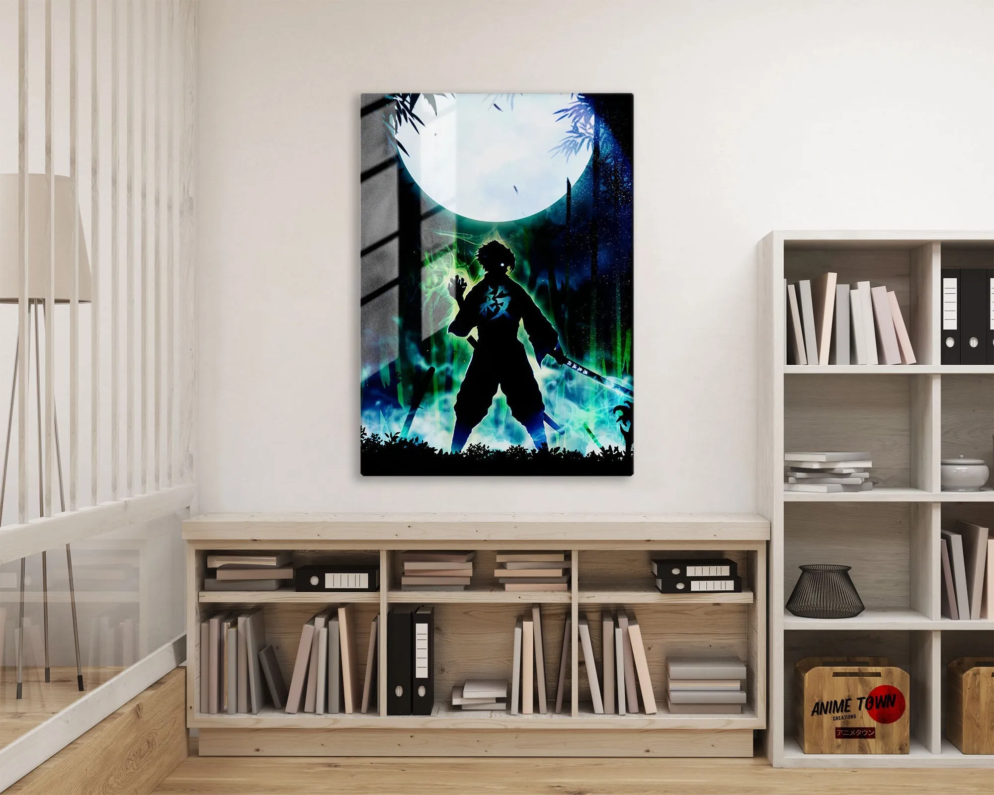 Demon Slayer Sanemi Shinazugawa Moonlight Metal Poster