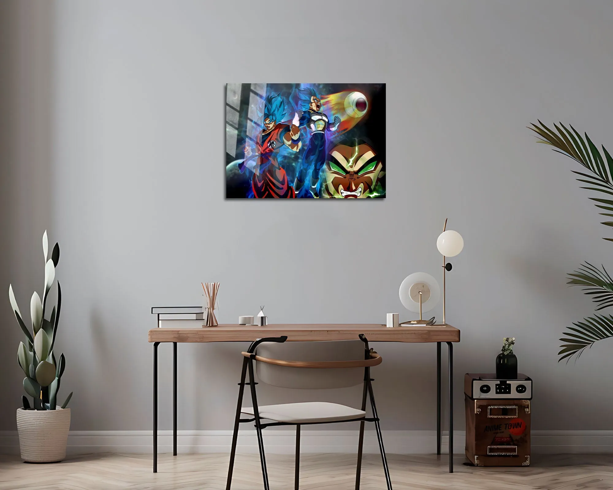 Dragon Ball Goku & Vegeta Super Saiyan Blue Metal Poster