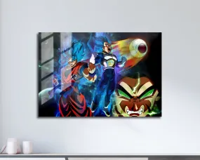 Dragon Ball Goku & Vegeta Super Saiyan Blue Metal Poster