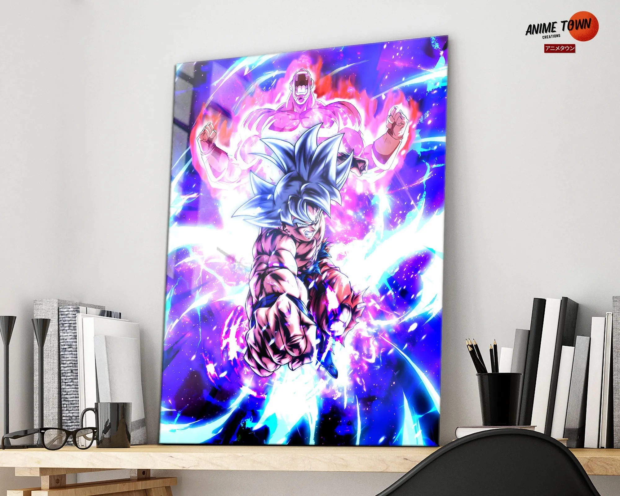 Dragon Ball Goku Jiren Flare Metal Poster