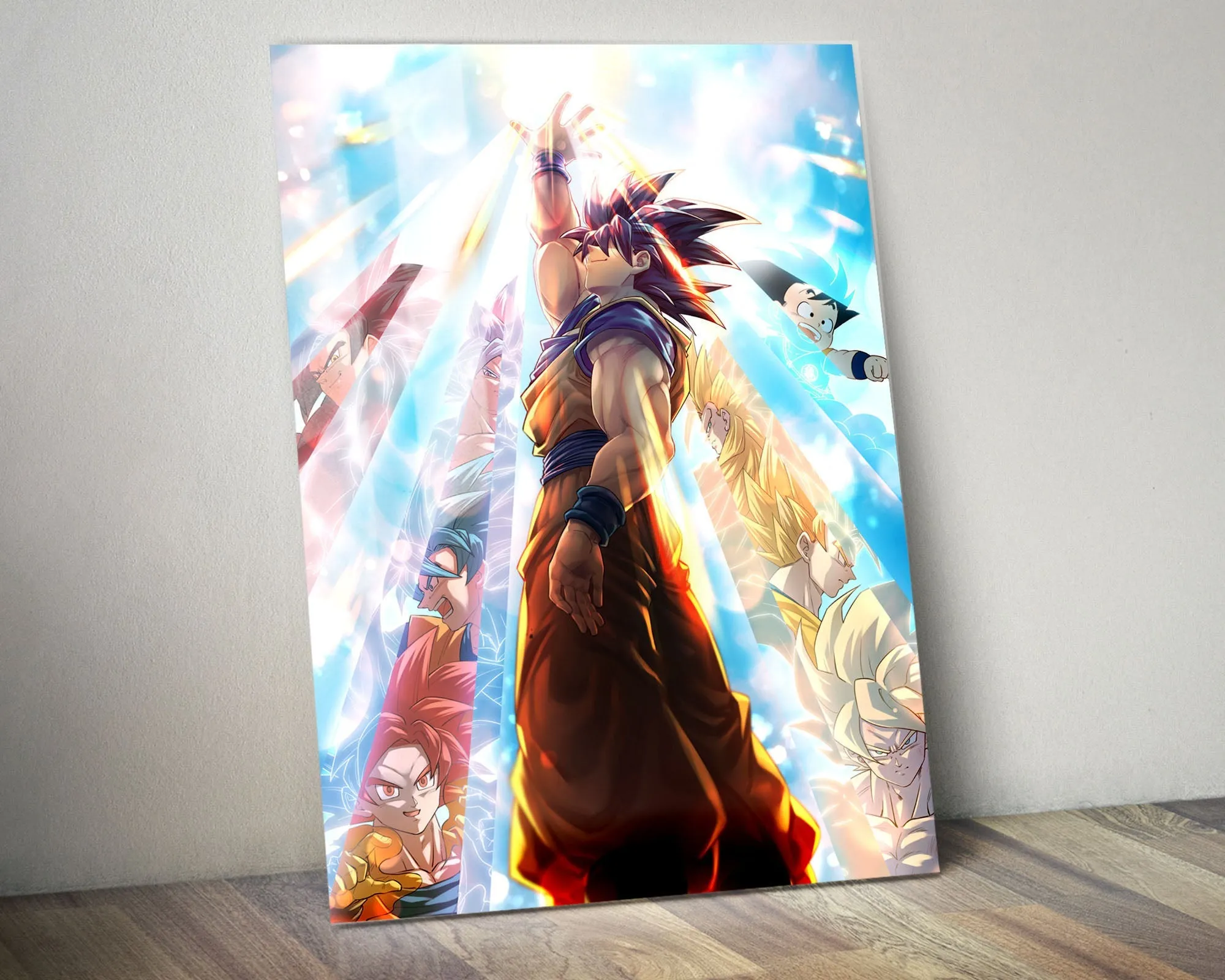 Dragon Ball Super Saiyan Light Metal Poster