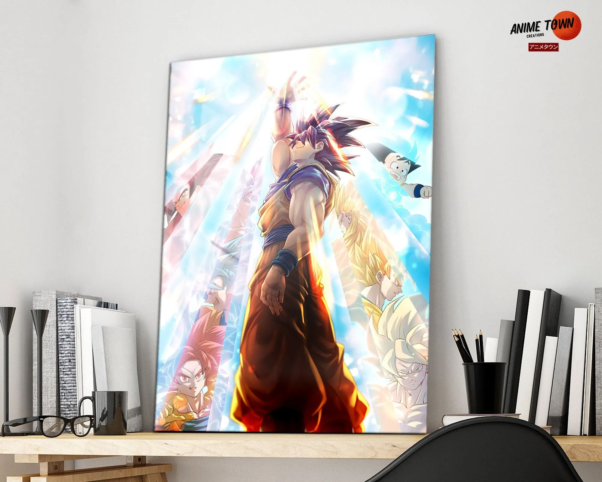 Dragon Ball Super Saiyan Light Metal Poster