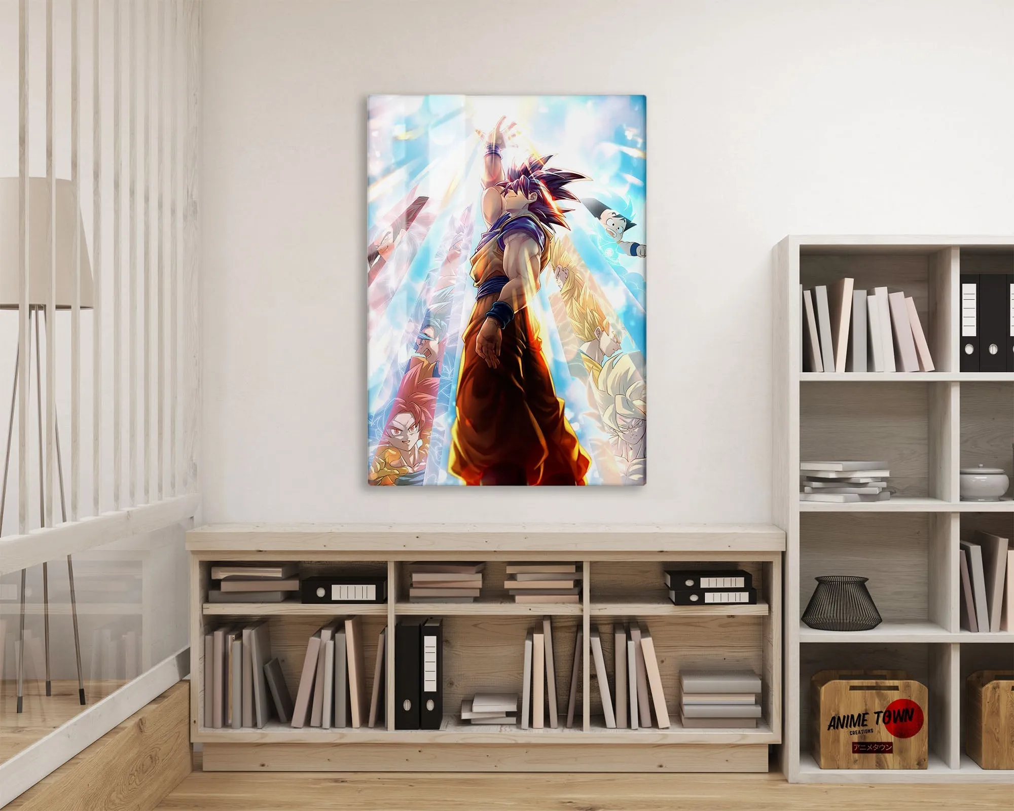 Dragon Ball Super Saiyan Light Metal Poster