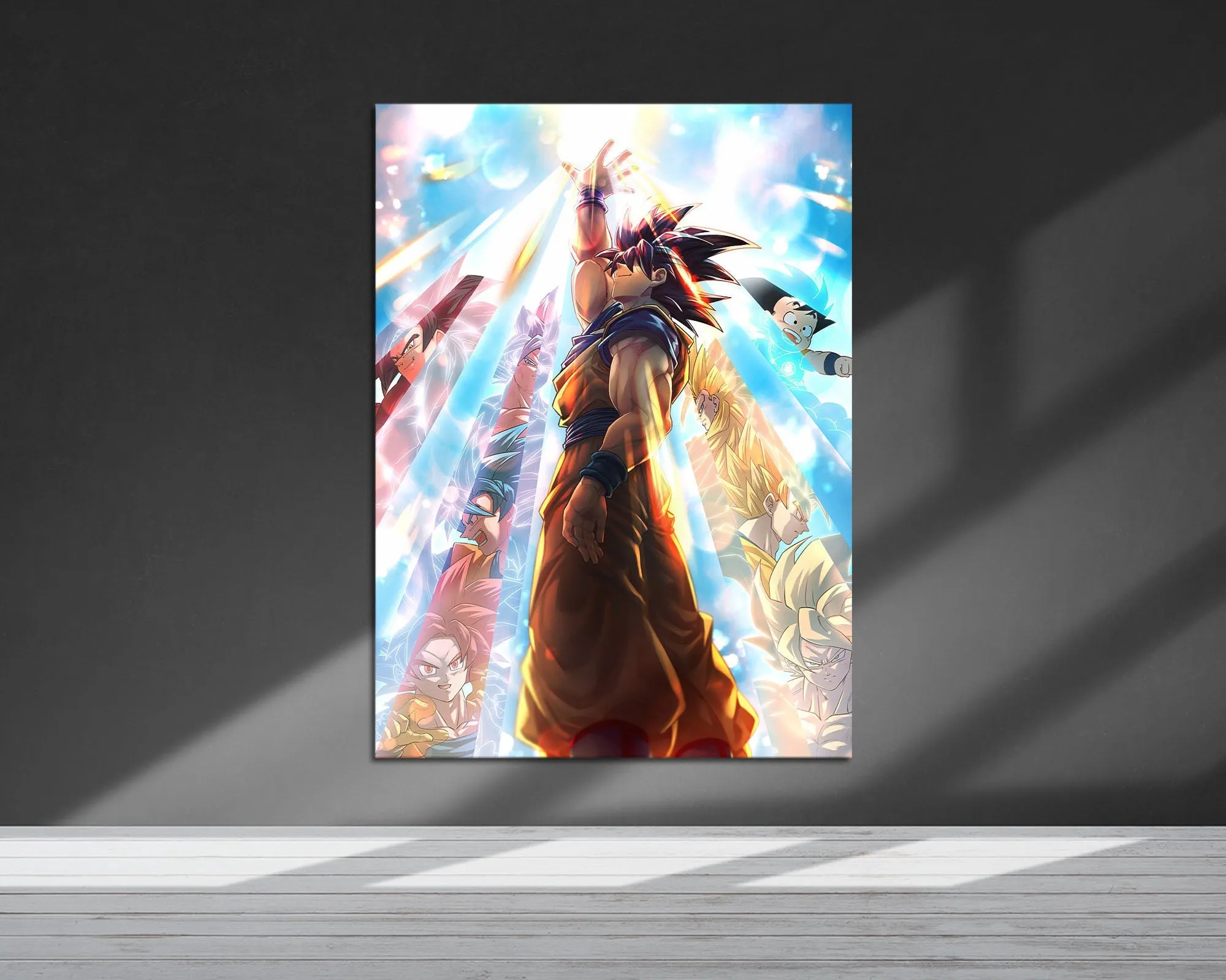Dragon Ball Super Saiyan Light Metal Poster