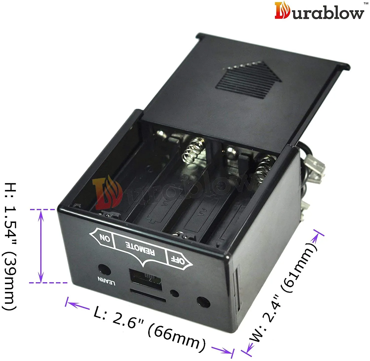 Durablow TR1004 Gas Fire Fireplace On/Off Remote Control Kit   Backlit Transmitter (On/Off   Timer   Thermostat)