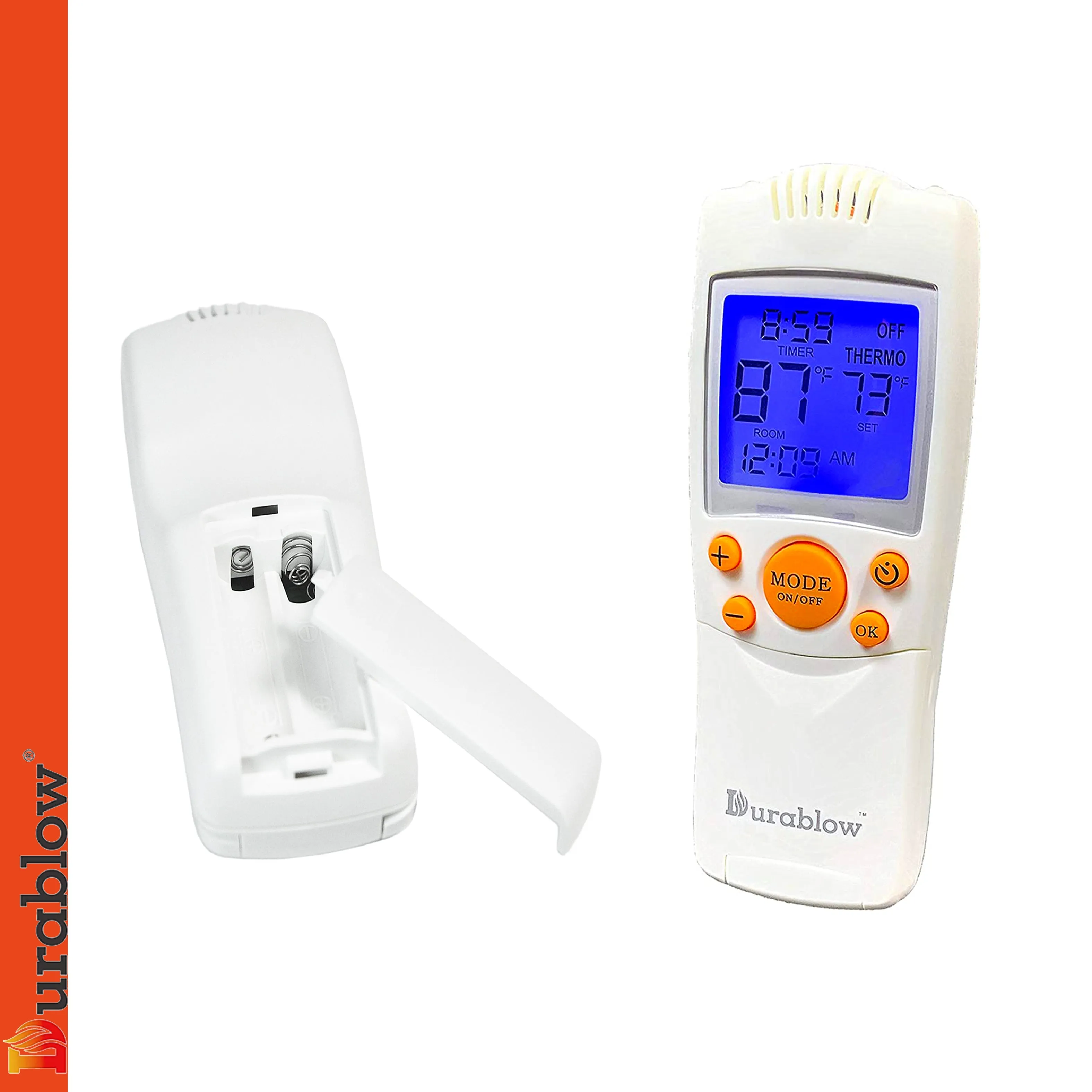 Durablow TR1004 Gas Fire Fireplace On/Off Remote Control Kit   Backlit Transmitter (On/Off   Timer   Thermostat)