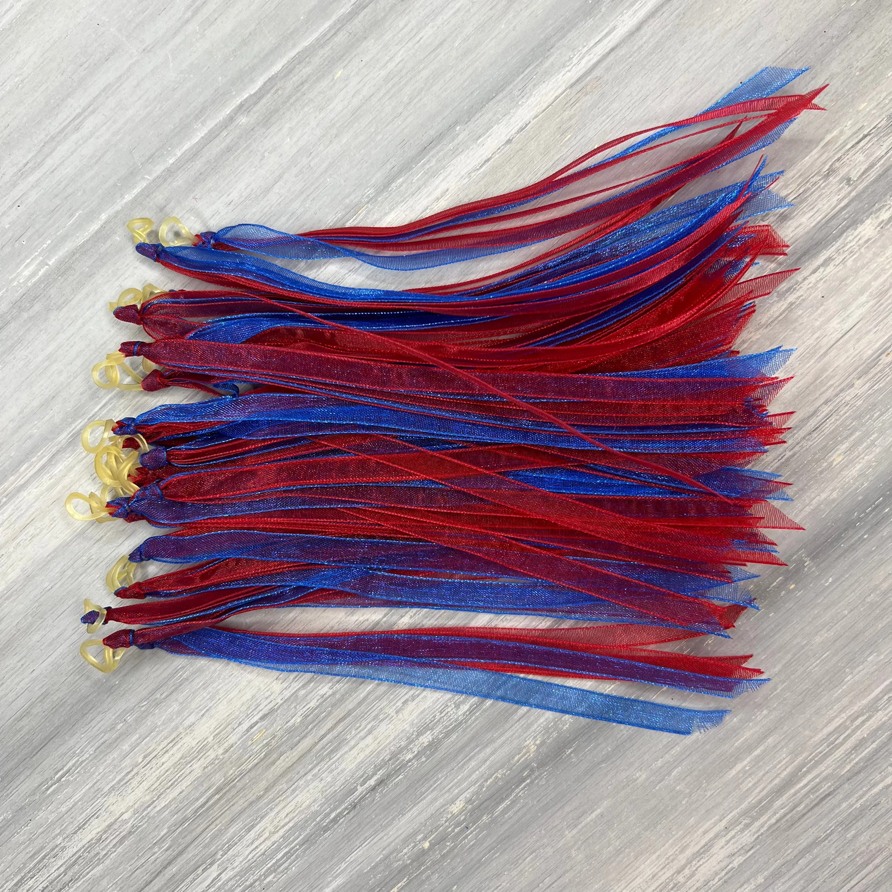 Fascinators - Red and Blue