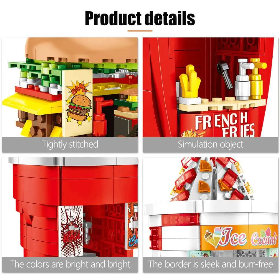 Fast Food Stands Building Blocks