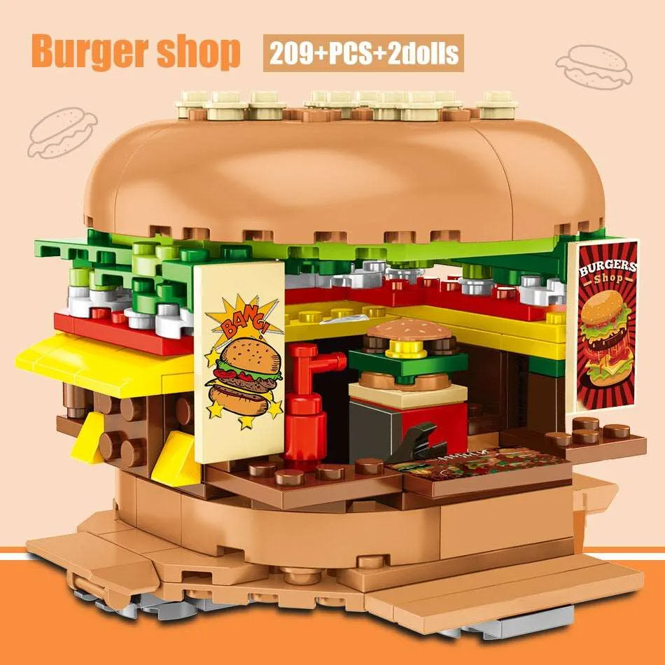 Fast Food Stands Building Blocks