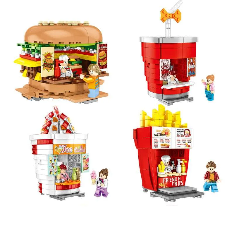 Fast Food Stands Building Blocks
