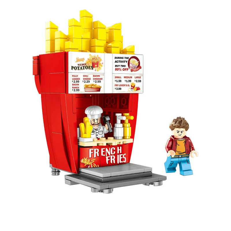 Fast Food Stands Building Blocks