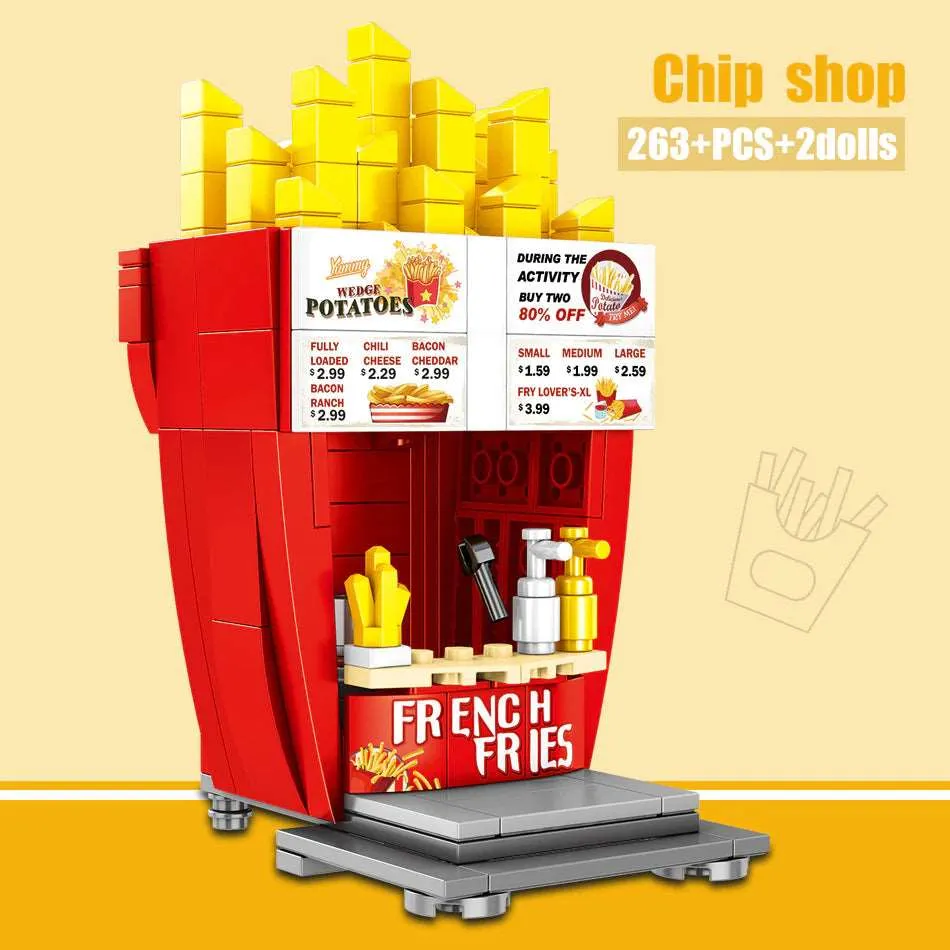 Fast Food Stands Building Blocks