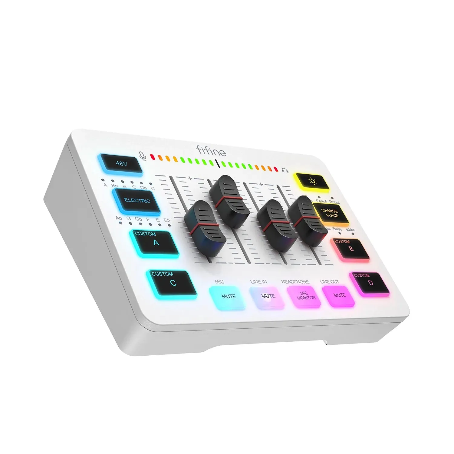 FIFINE Elite White Package (AM8 Mixer Elite360 Stand XLR Cable)
