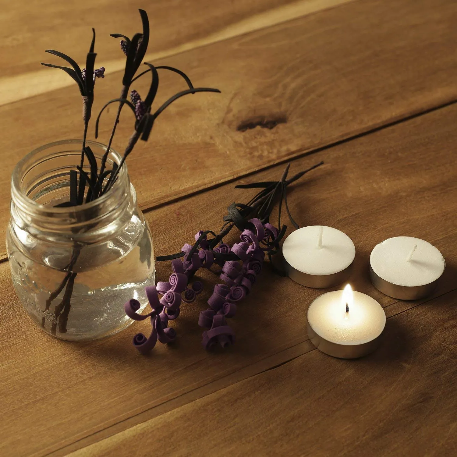 FIVON White Tealight Smokeless Diya Unscented Candles - 100 Bulk Pack - 4.5 Hour Burn Time (Pack of 100)