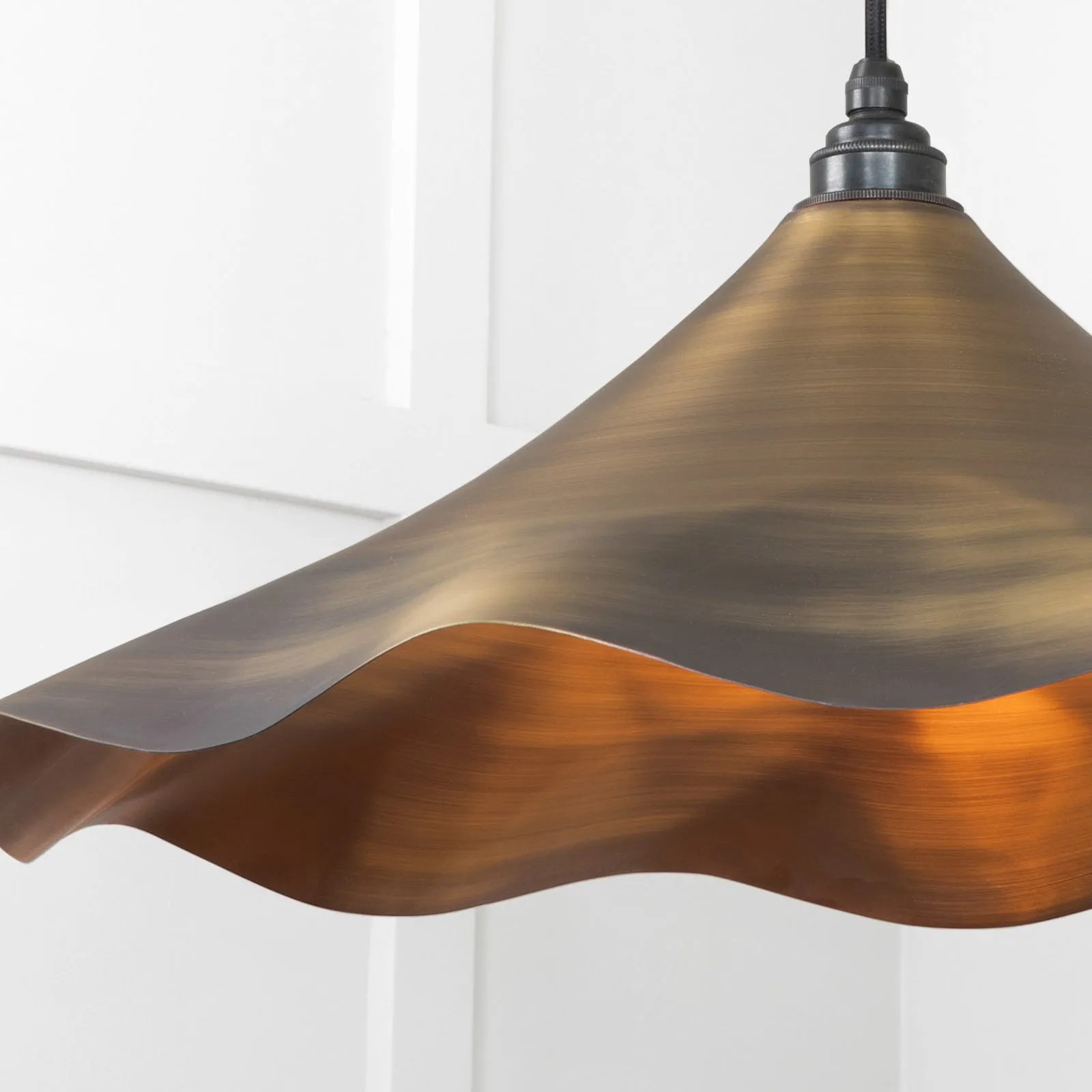 Flora Cluster Light in Aged Brass
