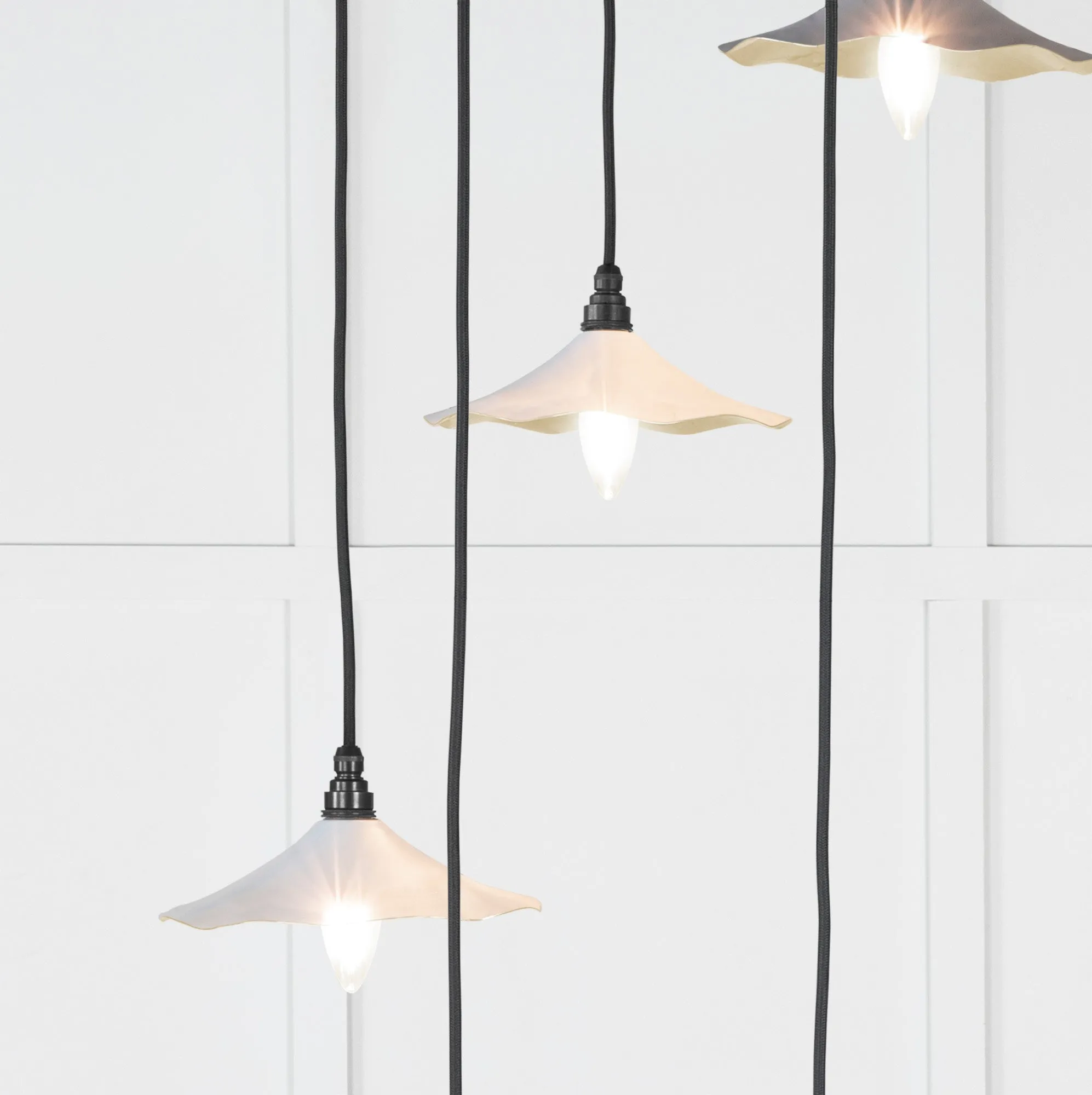 Flora Cluster Light in Birch