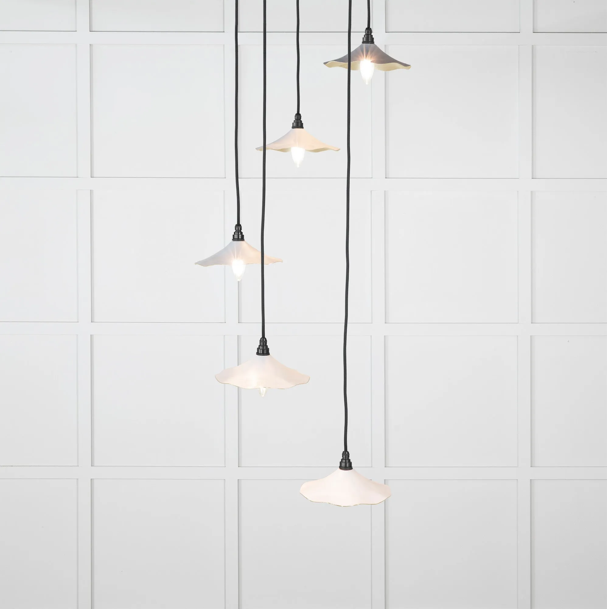 Flora Cluster Light in Birch