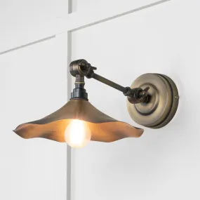Flora Wall Light in Aged Brass