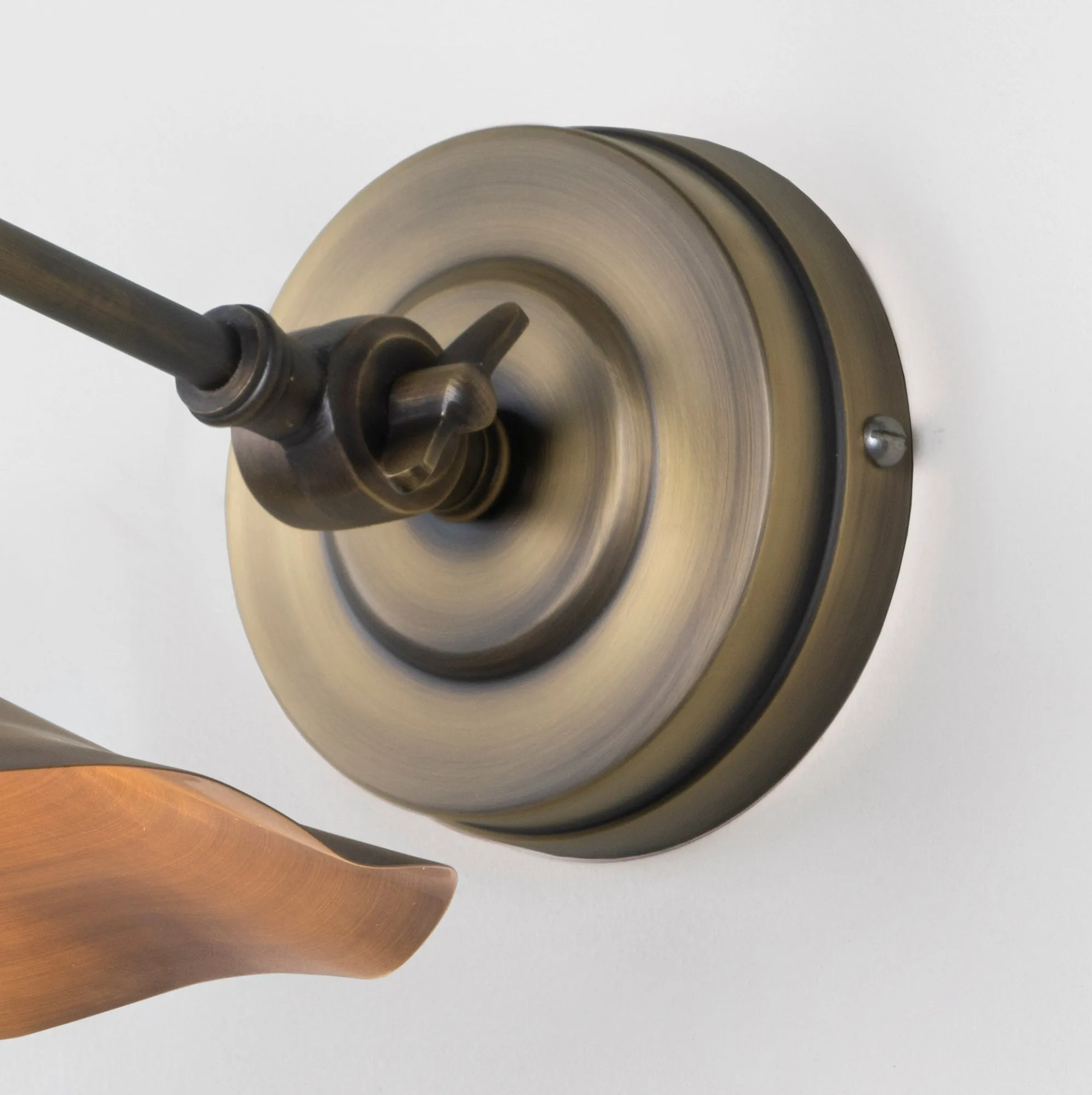 Flora Wall Light in Aged Brass