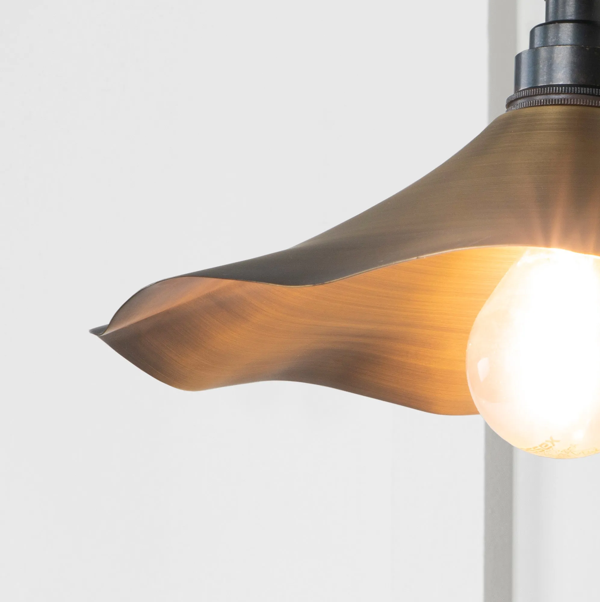 Flora Wall Light in Aged Brass