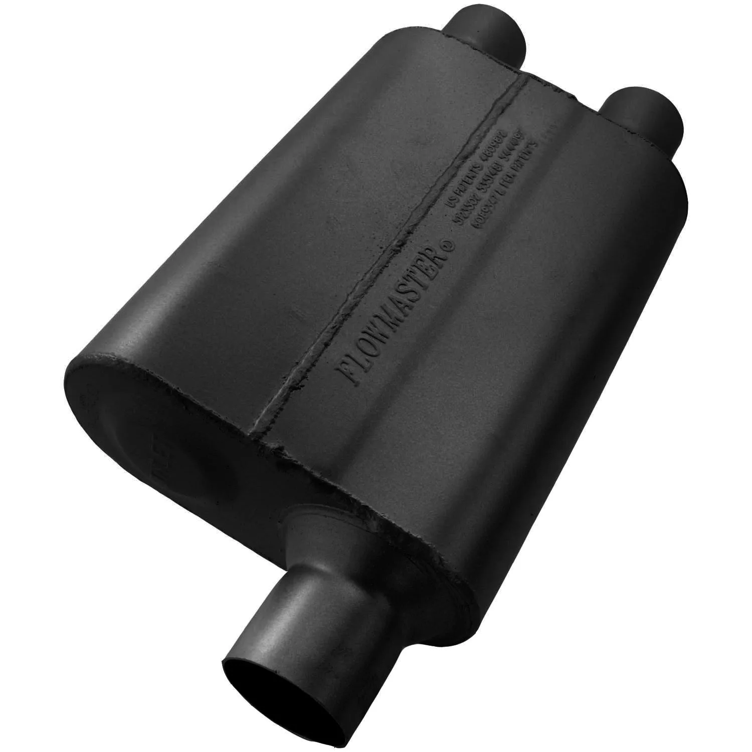 Flowmaster 40 Series Delta Flow Muffler - 2.5" Offset - Inlet / 2.25" Dual Outlet