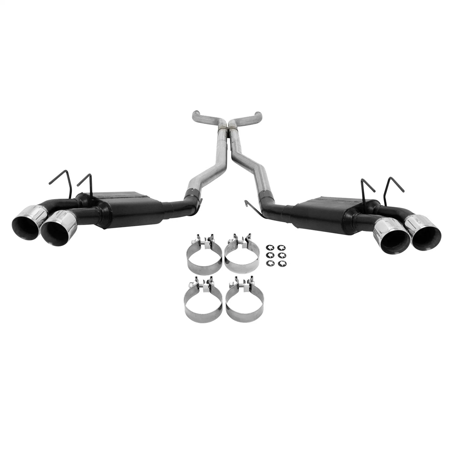 Flowmaster American Thunder Exhaust System Cat Back 3" Tailpipe 4" Tips - Stainless