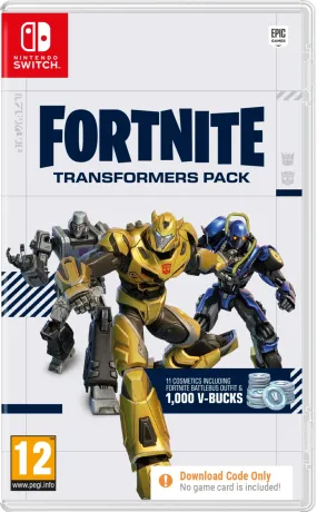 Fortnite Transformers Pack Code in a Box - Switch