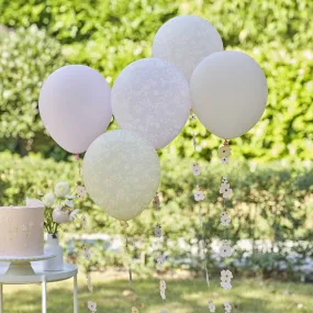 Ginger Ray Floral Balloon Set with Balloon Tails