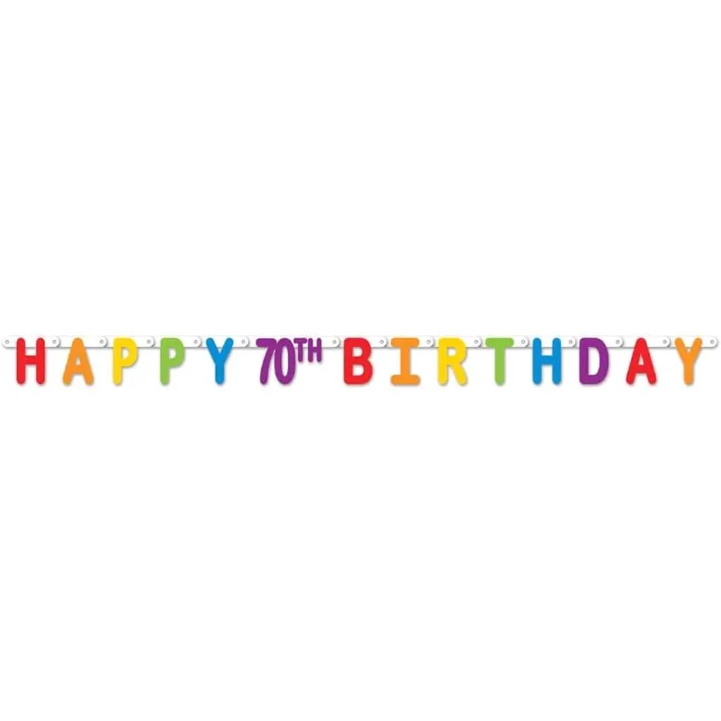 Happy 70Th Birthday Streamer