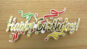 Happy Birthday Streamers Motto