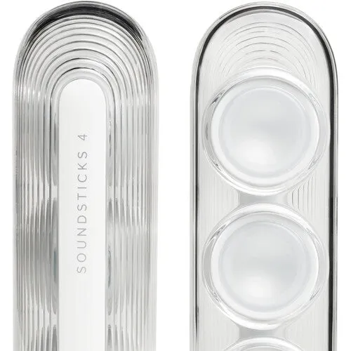 Harman Kardon HKSOUNDSTICK4WHTAM SoundSticks 4 Bluetooth Wireless 2.1 Speaker System (White)