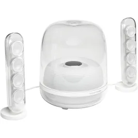 Harman Kardon HKSOUNDSTICK4WHTAM SoundSticks 4 Bluetooth Wireless 2.1 Speaker System (White)
