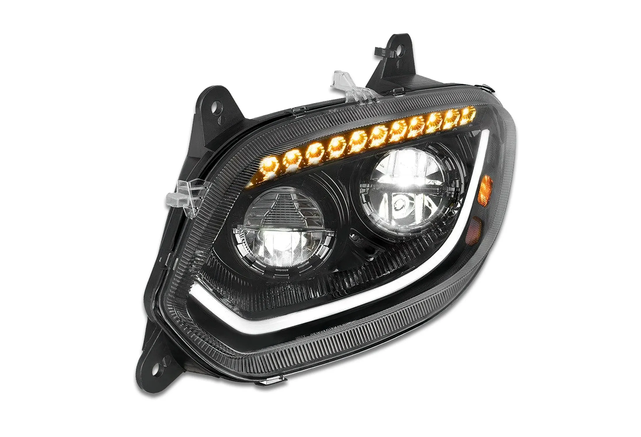 Headlight Led With Turn Sequential Signal Black Driver 2018  International LT LT625