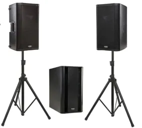 Hire - x 2  QSC K10 POWERED SPEAKER 1000WATTS with KSUB