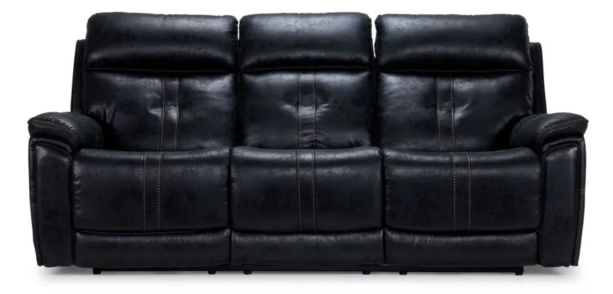 Hunter Triple Power Reclining Sofa with Multimedia system - Eclipse