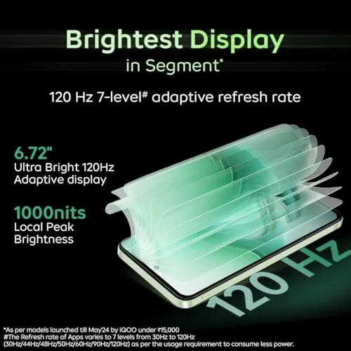 iQOO Z9x 5G (Tornado Green, 6GB RAM, 128GB Storage) | Snapdragon 6 Gen 1 with 560k  AnTuTu Score | 6000mAh Battery with 7.99mm Slim Design | 44W FlashCharge
