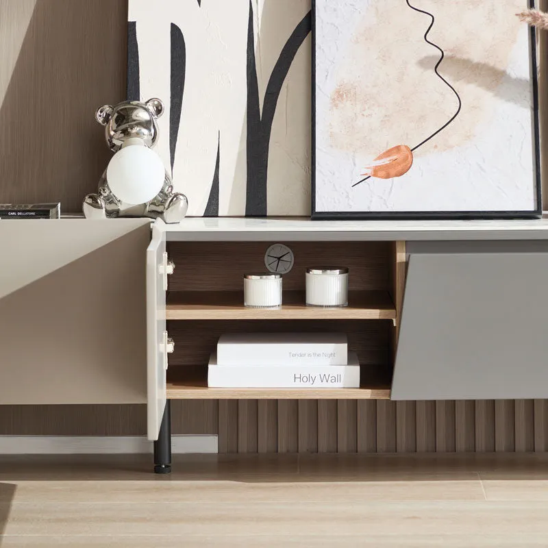KEEGAN White & Grey 200cm TV Stand
