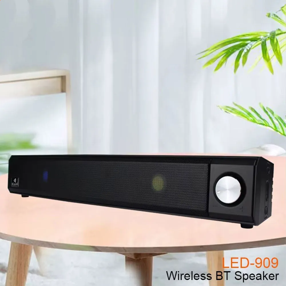 Kisonli LED-909 Portable Bluetooth Speaker 1.0 - Black