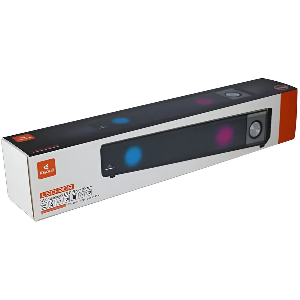 Kisonli LED-909 Portable Bluetooth Speaker 1.0 - Black