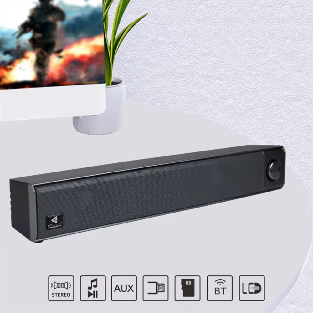 Kisonli LED-909 Portable Bluetooth Speaker 1.0 - Black