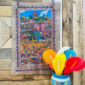 Large Pueblo Designs - Amate Paintings