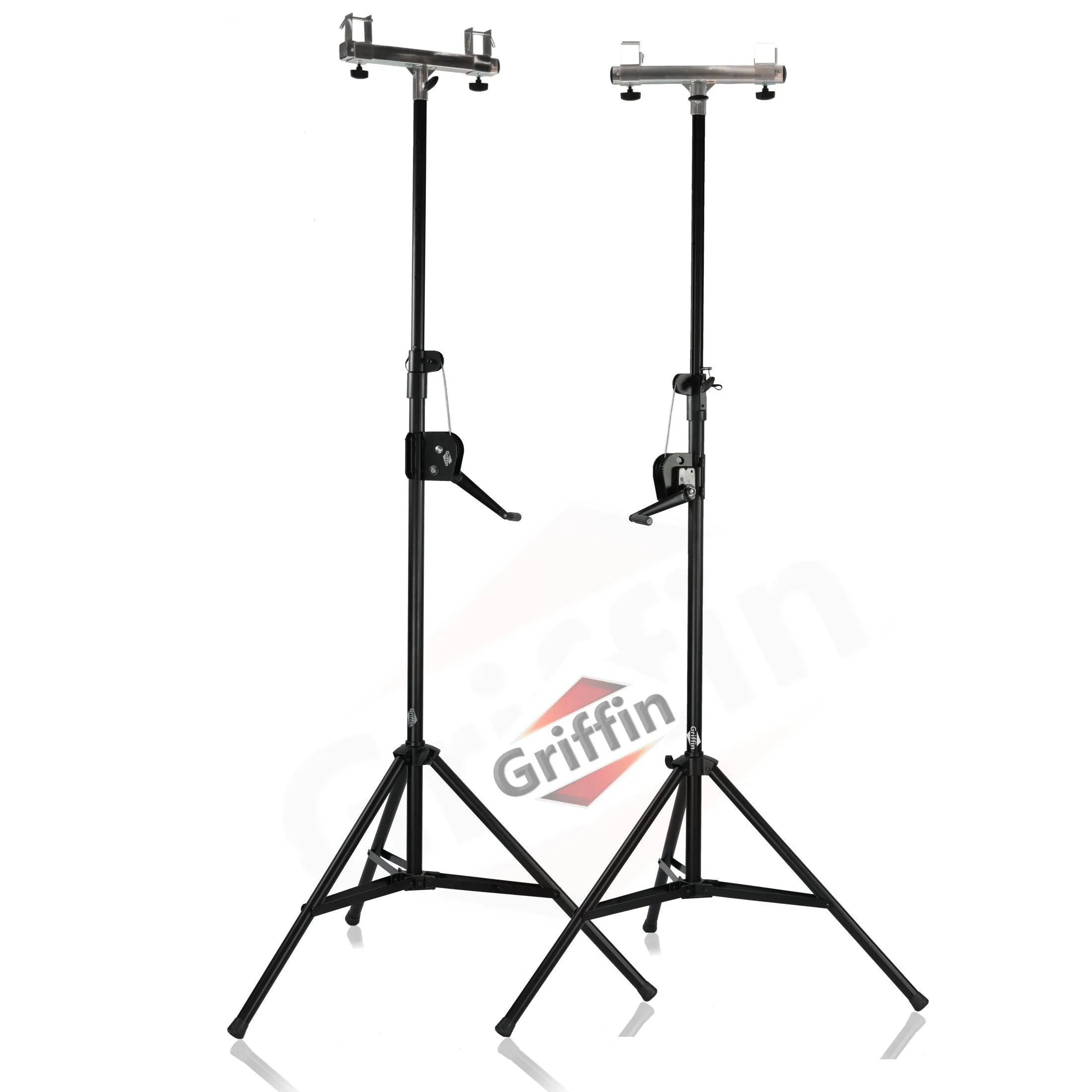 Light Trussing Stands by GRIFFIN - T Adapter DJ Booth Kit & Truss System for Lighting Cans & Speaker