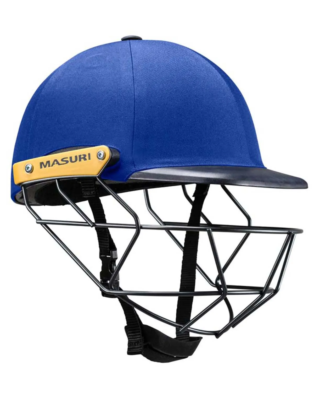 Masuri C Line Plus Stainless Steel Cricket Batting Helmet - Royal Blue - Youth