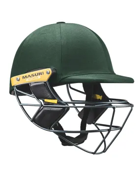 Masuri E Line Titanium Cricket Batting Helmet - Green - Senior
